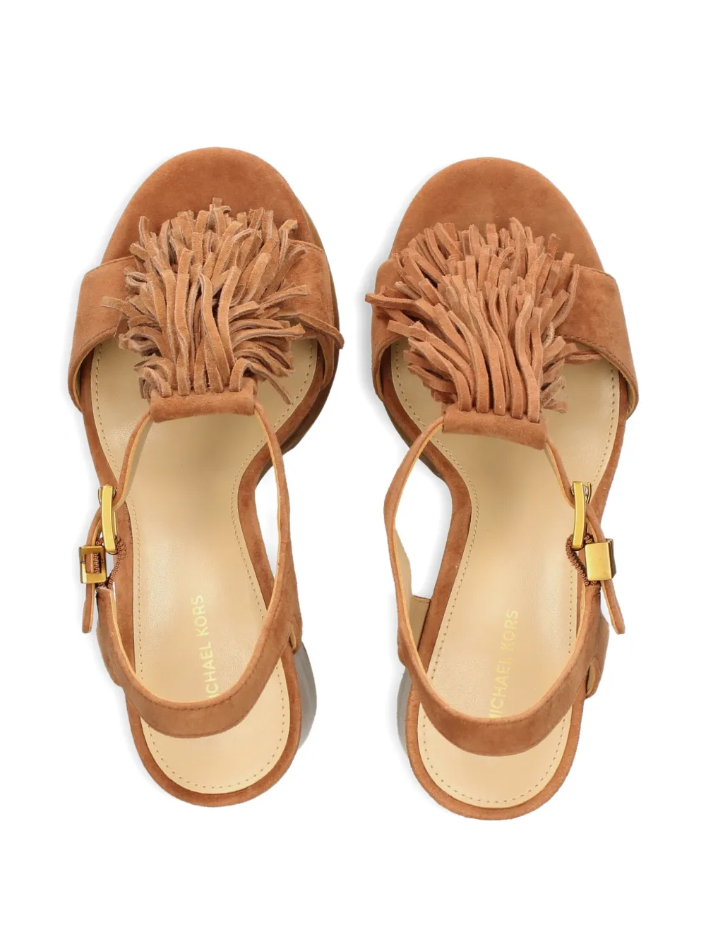 Michael Kors Indra sandalen met kwastje Bruin