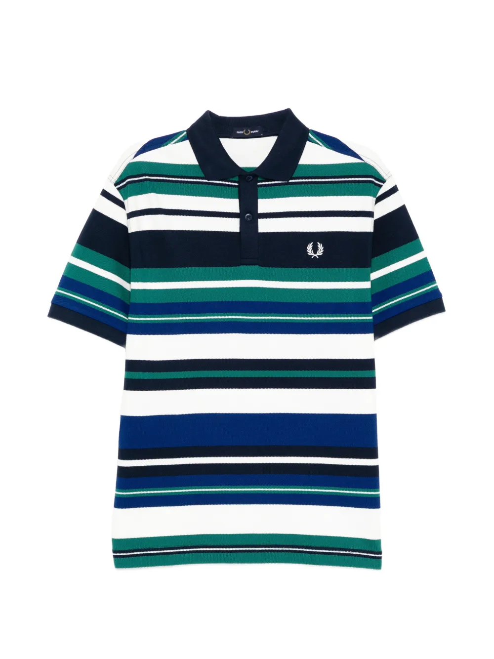 Fred Perry striped polo shirt - Bianco