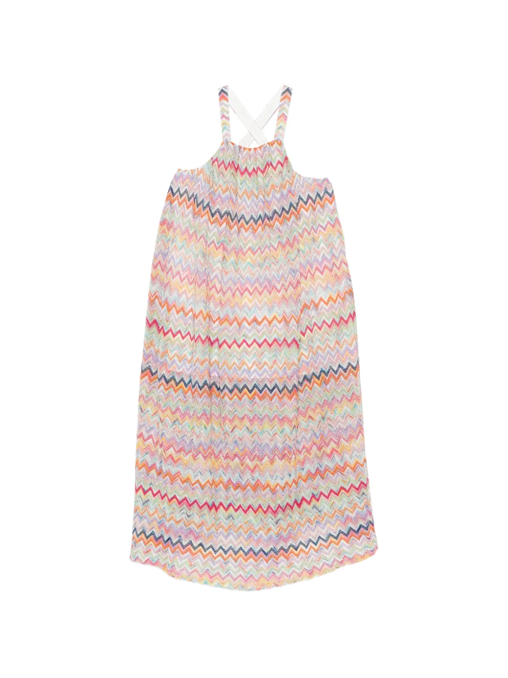 Missoni Kids zig-zag dress - Pink