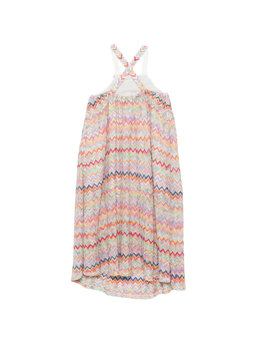 Missoni Kids Jurk met zigzag-patroon Roze