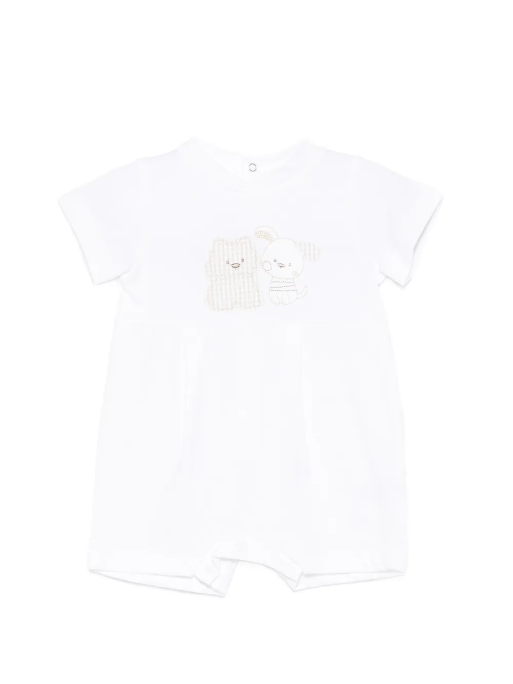 LALALU Tutina con applicazione animali - Bianco