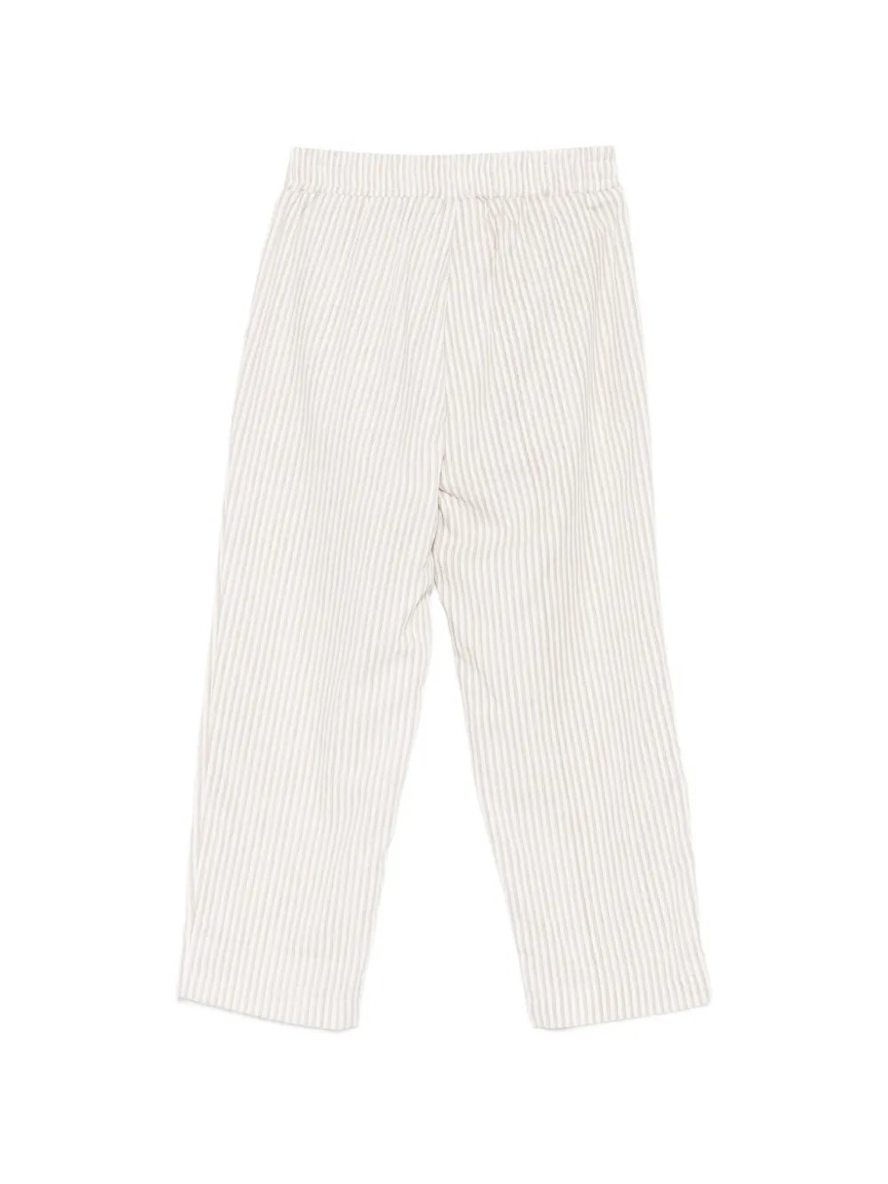 Lalalu Striped Drawstring Trousers - Neutrals 