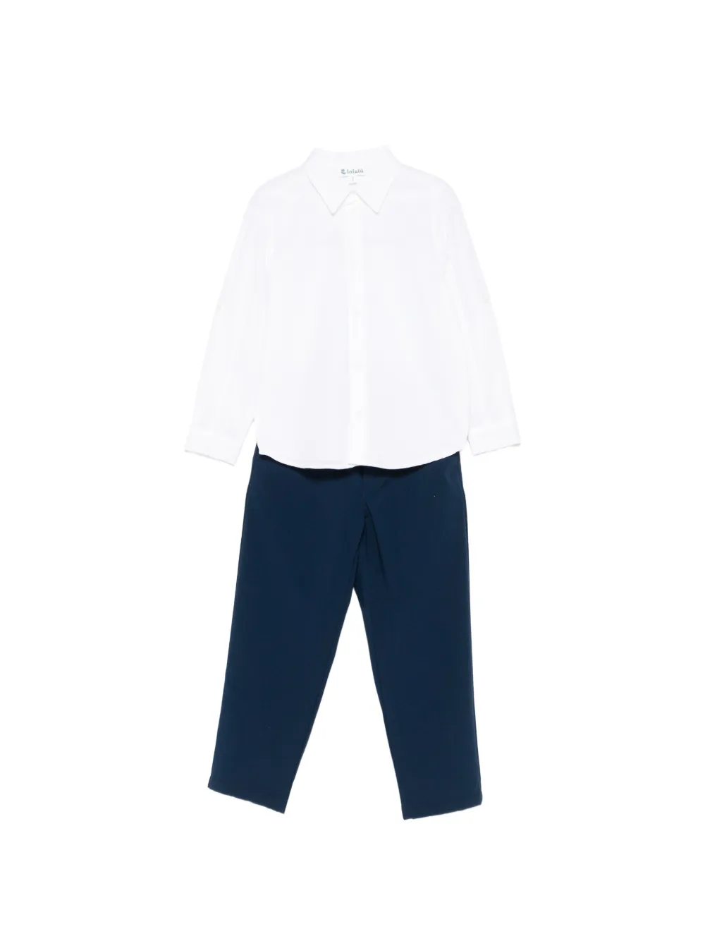 LALALU drawstring trousers set - Blu