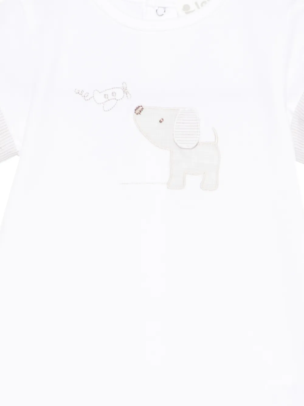  Lalalu Appliquéd Romper - White 
