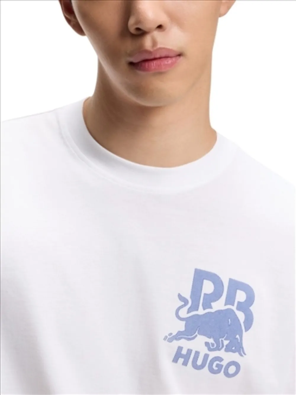 HUGO x Racing Bulls relaxed-fit T-shirt with bull-motif
