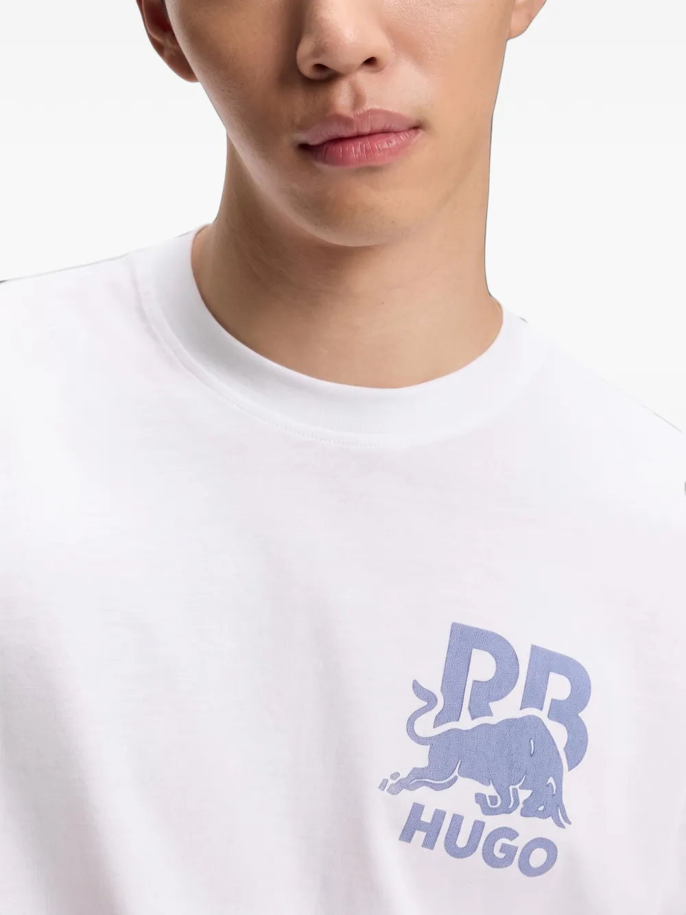 HUGO x Racing Bulls relaxed-fit T-shirt with bull-motif