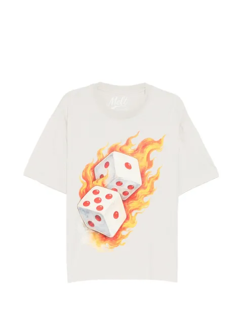 Melt dice graphic T-shirt