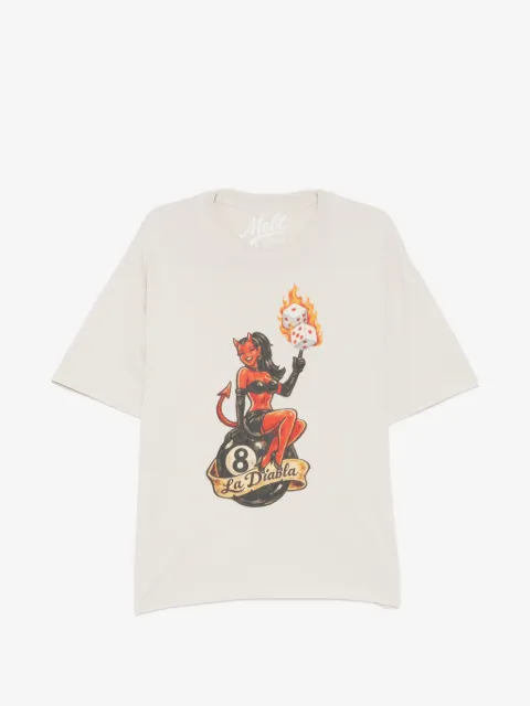Melt playera con estampado gráfico