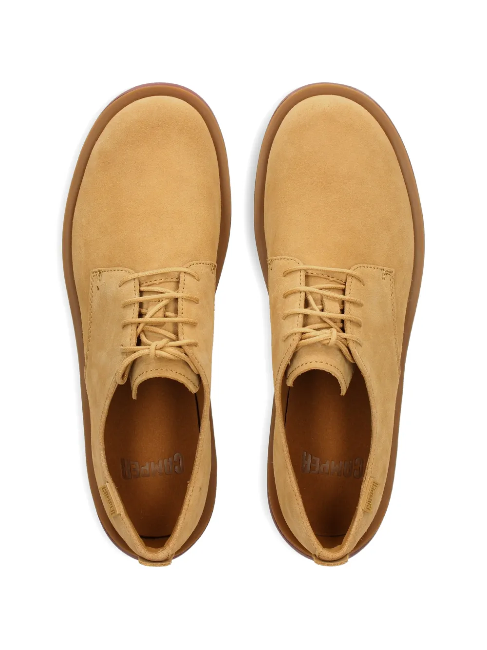 Camper suede leather derby shoes Beige