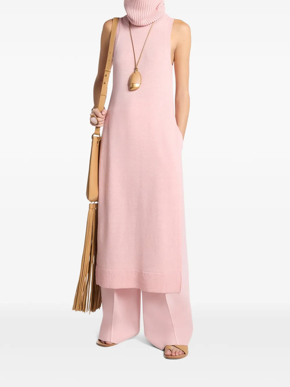 Cashmere And Linen Turtleneck Tunic
