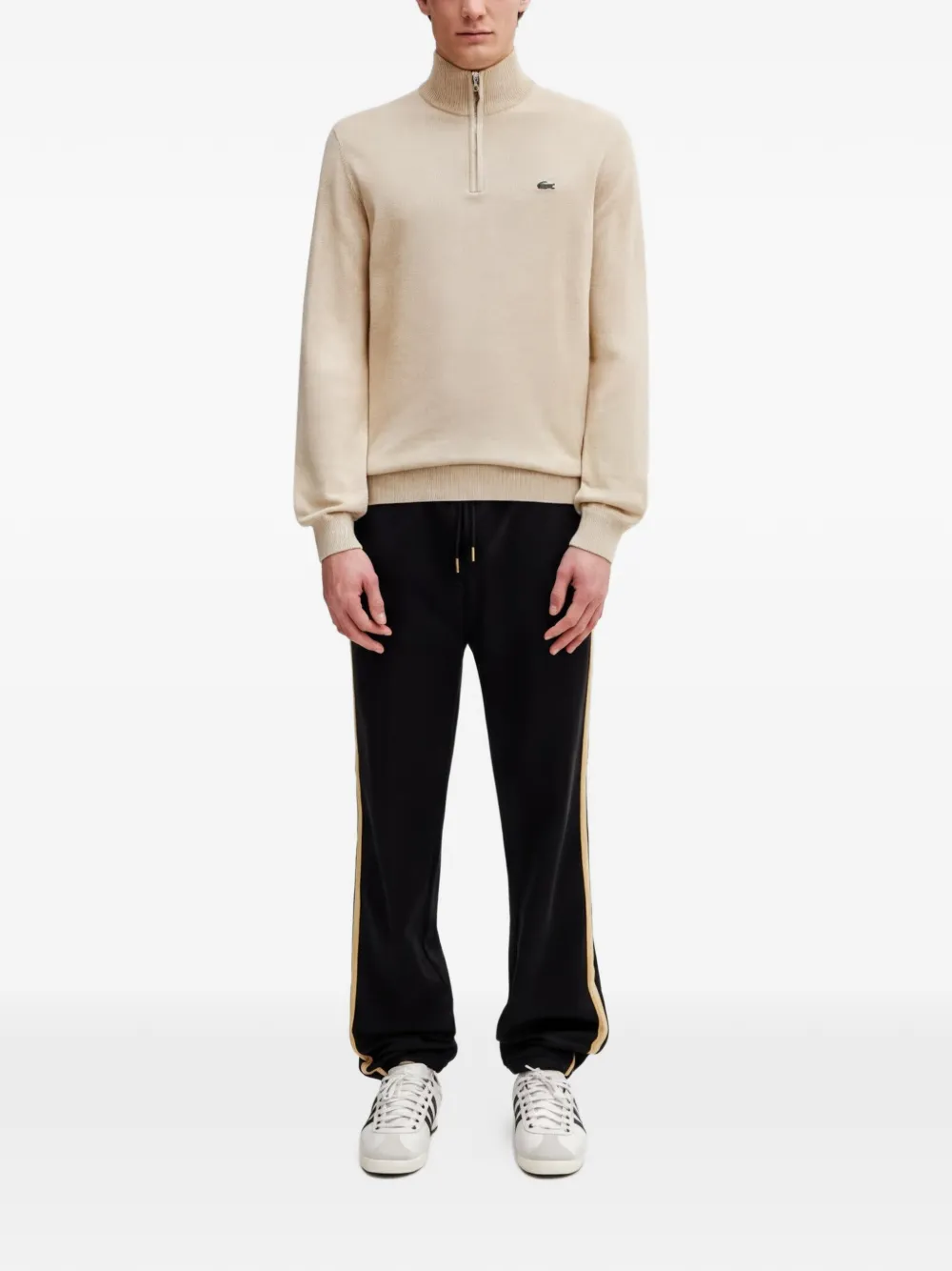  Lacoste Sudadera Con Cremallera - Neutro 
