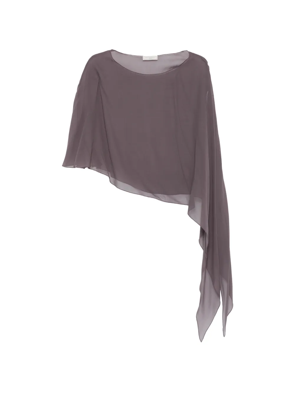 Antonelli Melone asymmetric draped top - Violett