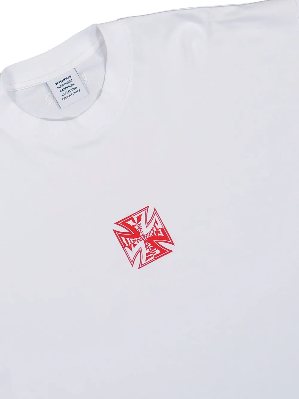 VETEMENTS T-shirt met logo Wit