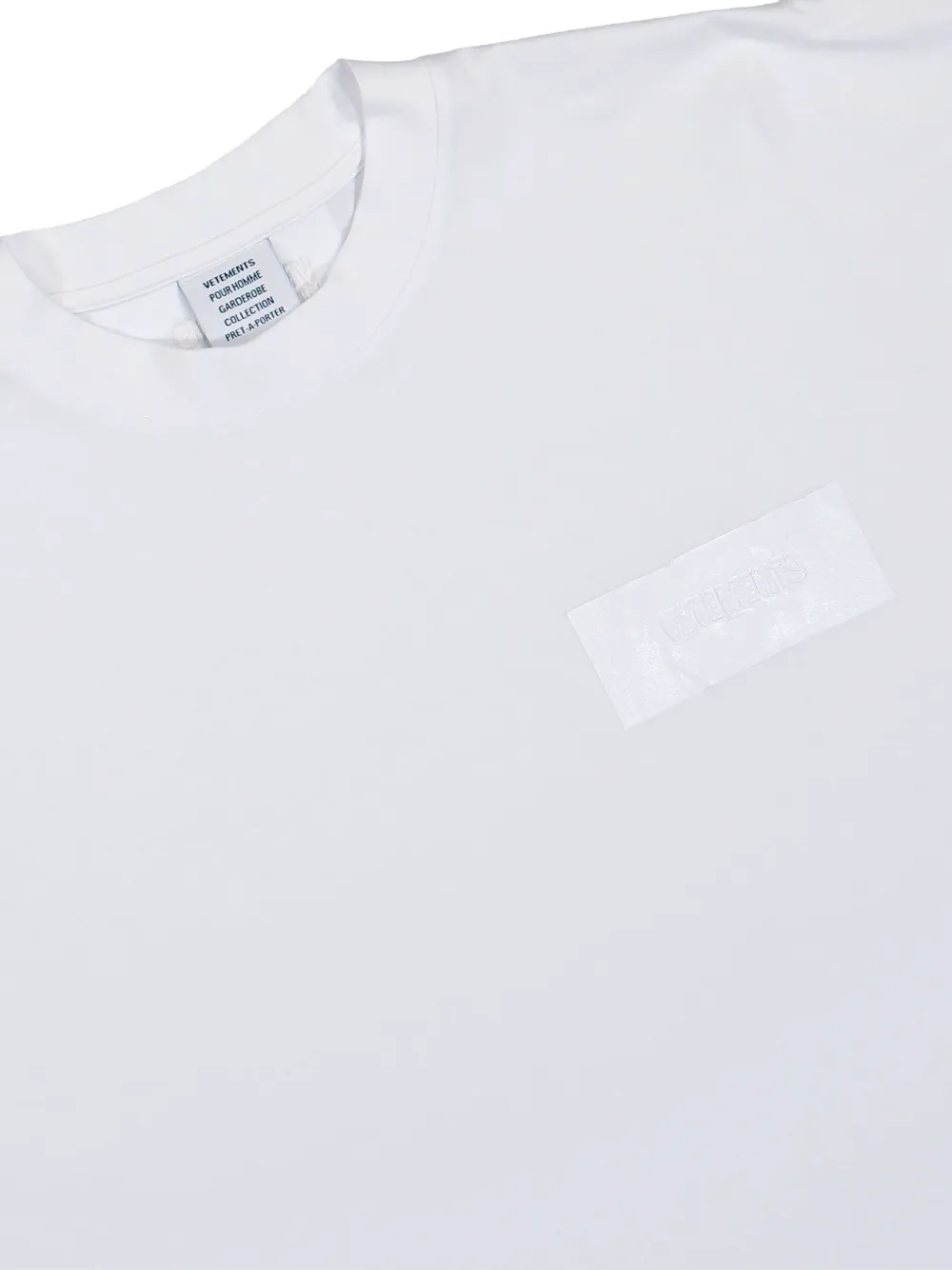 VETEMENTS T-shirt met logo Wit