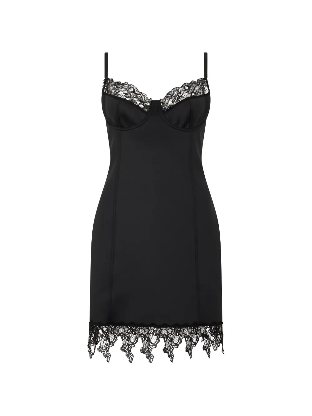 Blumarine lace dress - Schwarz