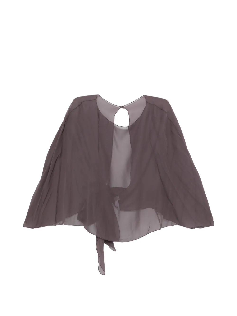 Antonelli semi-sheer cape - Violett