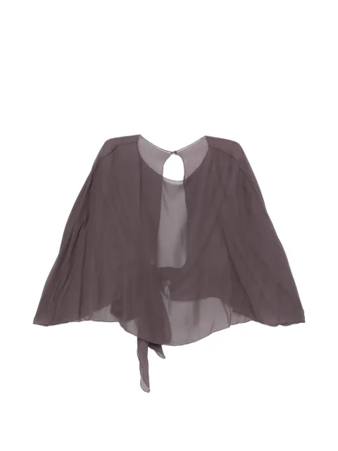 Antonelli semi-sheer cape