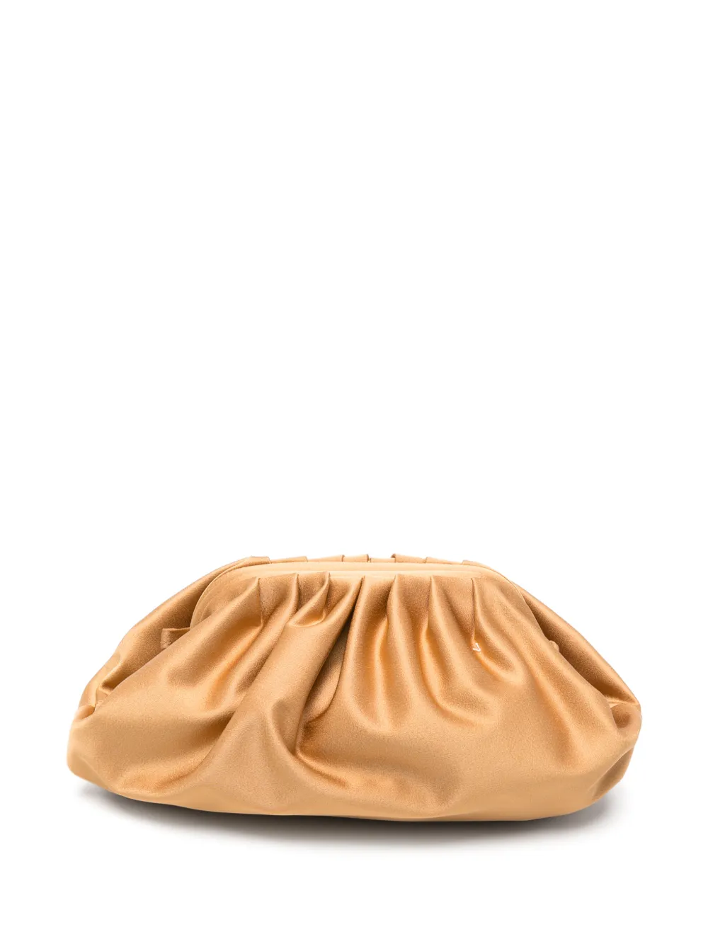 Antonelli Tuc ruched chain-link clutch bag - Giallo