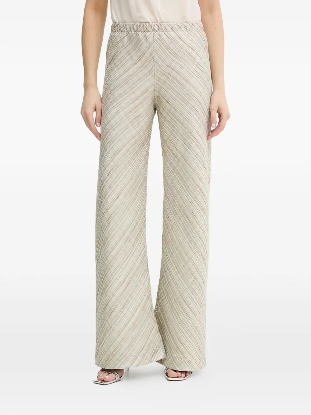 Forte Forte flared trousers - Nude