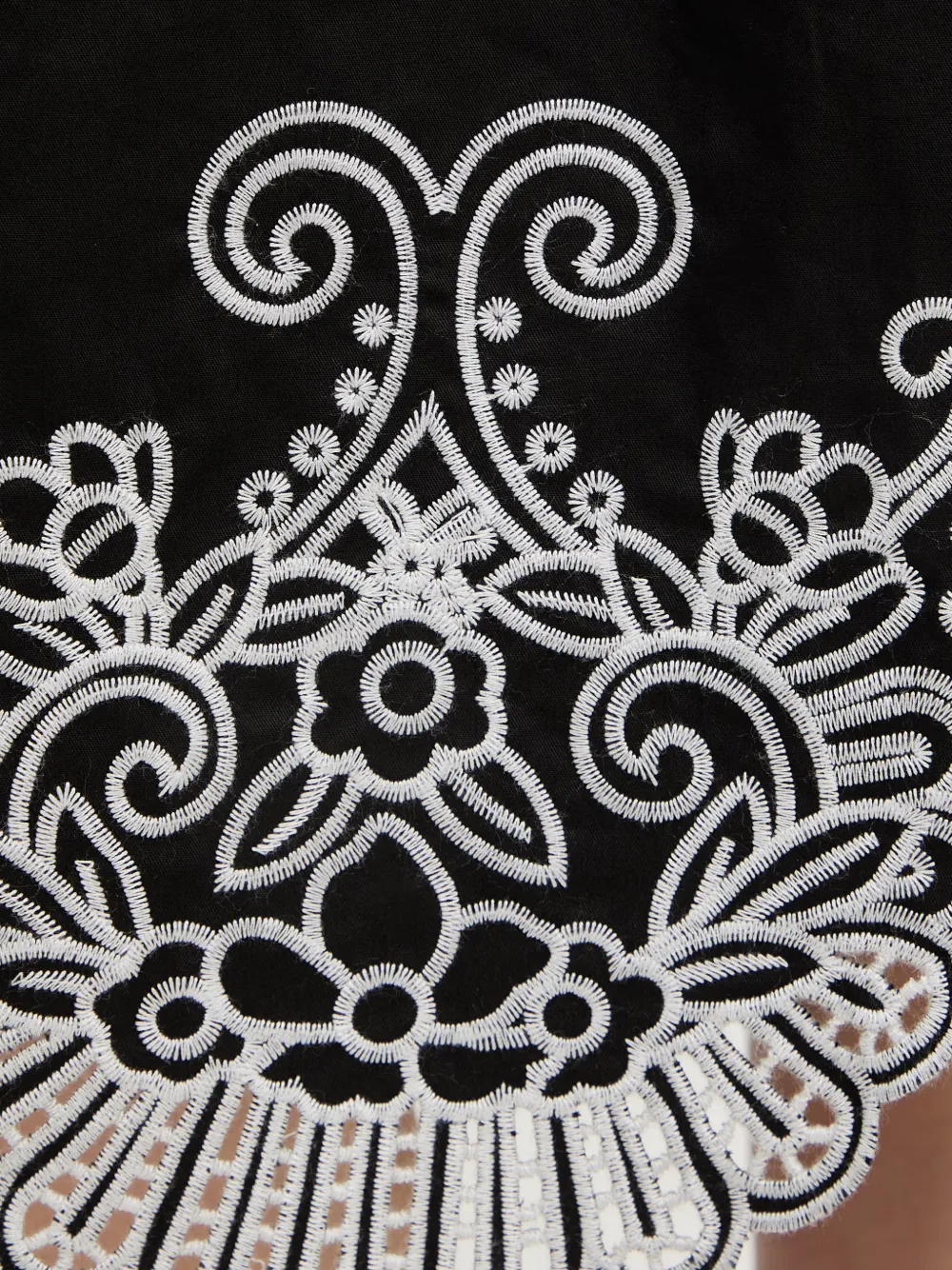 FRACOMINA floral-embroidery midi dress Zwart
