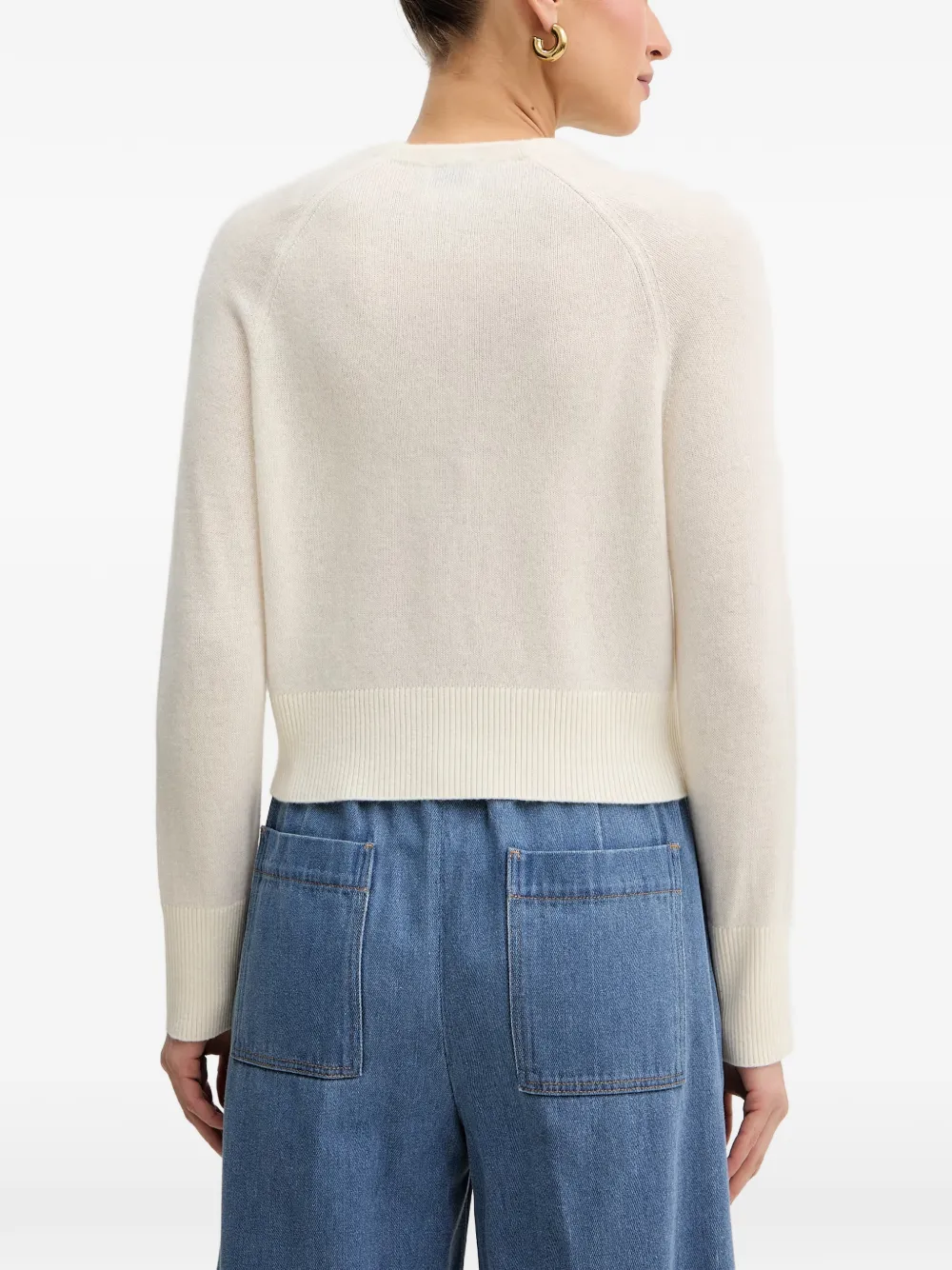 Forte round-neck cardigan Beige