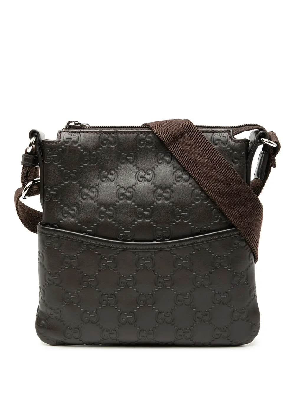 Gucci Pre-Owned 2000-2015 Guccissima crossbody bag - Marrone