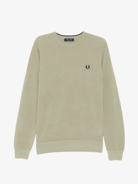 Fred Perry pique stitch jumper