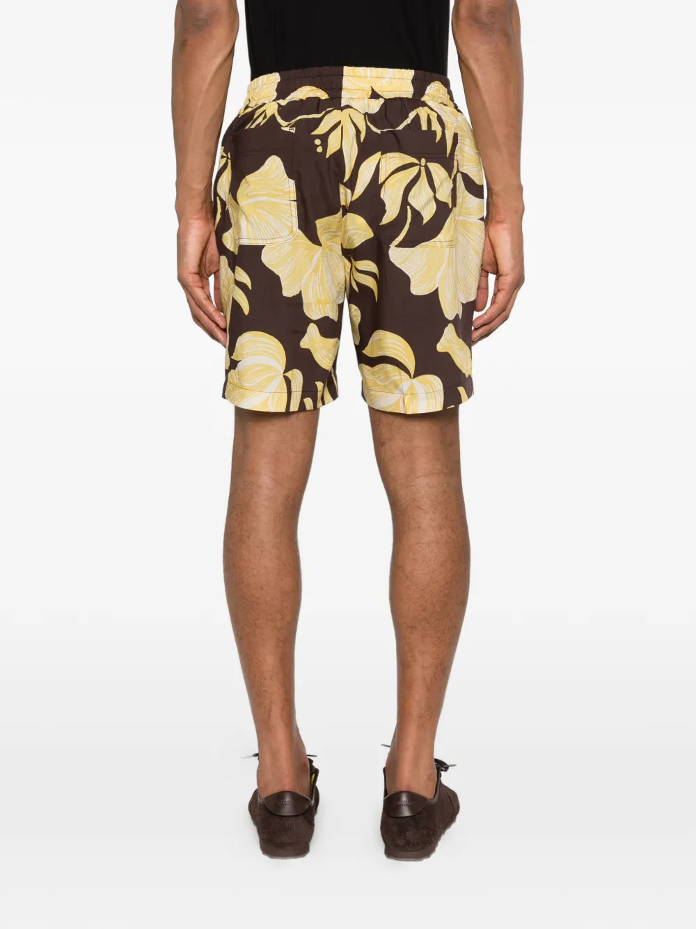 Altea Shorts met bloemenprint Bruin