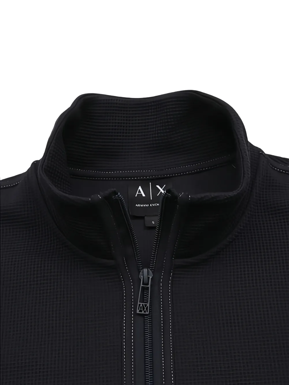 Armani Exchange Katoenen sweater met rits Blauw