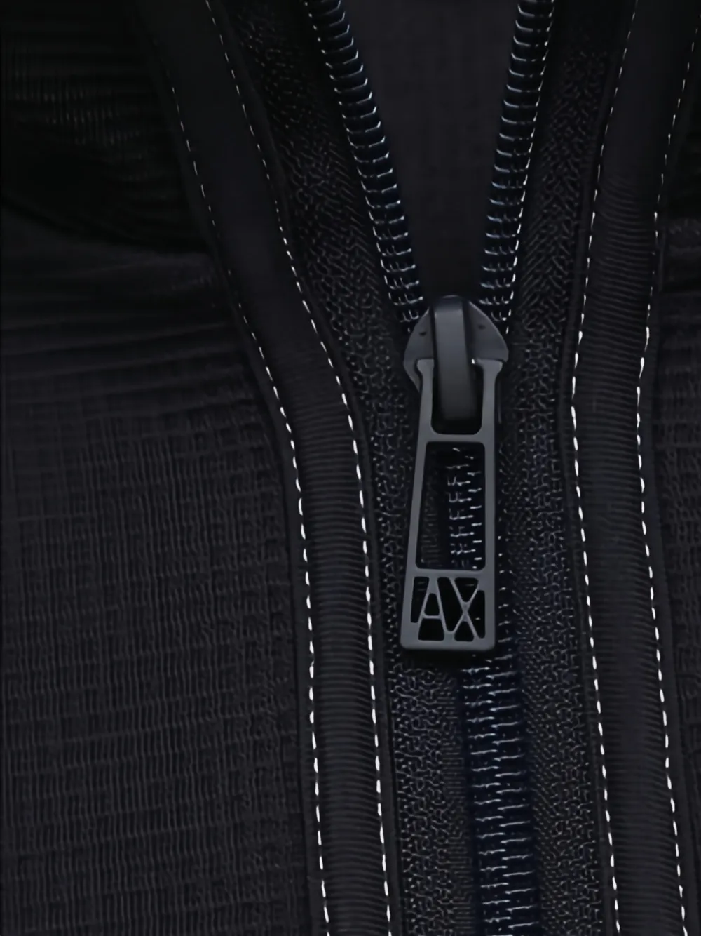 Armani Exchange Katoenen sweater met rits Blauw