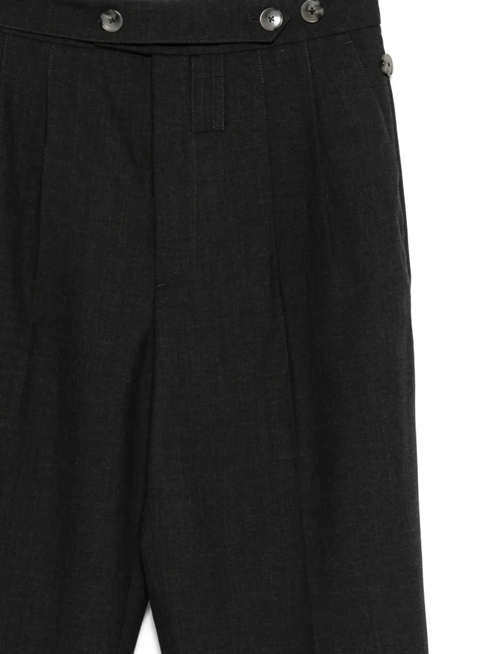  Namacheko Hav Button Pleated Trousers - Grey 