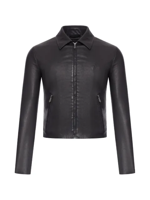 Gucci zip-up leather jacket