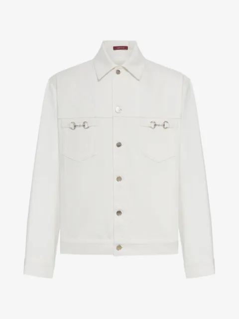 Gucci chamarra con botones y detalle horsebit