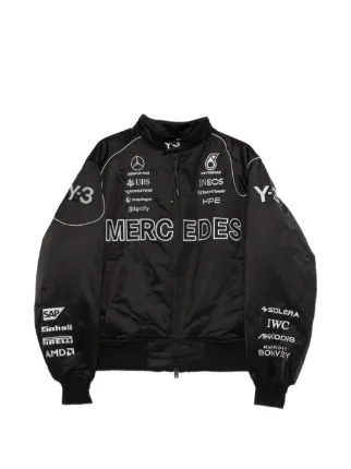 ジャケット・アウター Y-3 MERCEDES-AMG FORMULA TRACK JACKET Y-3 Jaqueta Bomber x Mercedes-AMG Petronas F1 | Preto | FARFETCH BR