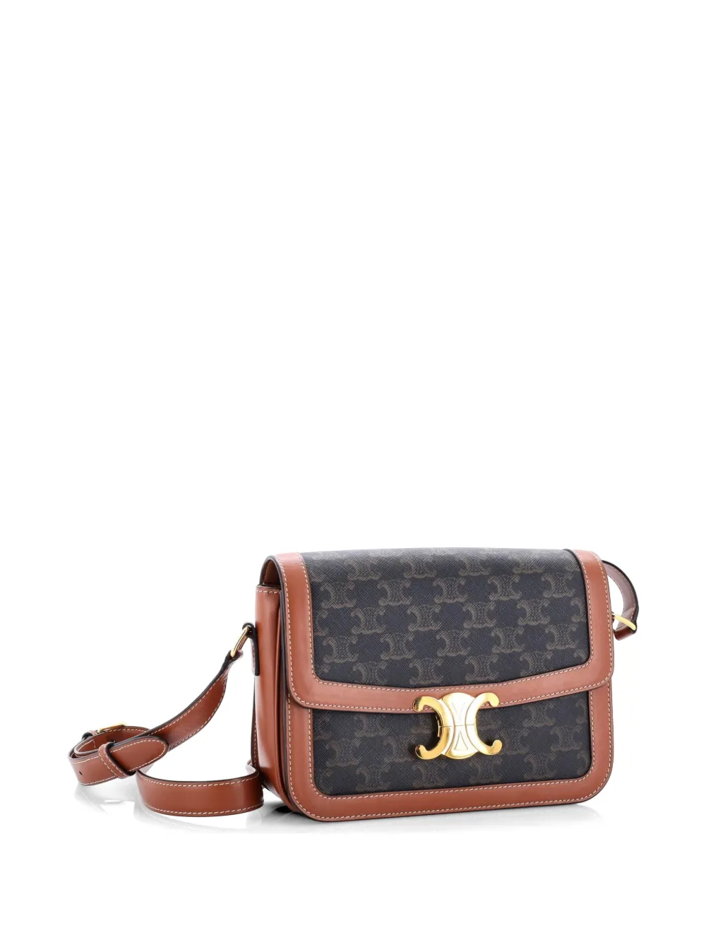 Triomphe Triomphe Coated Canvas Medium Shoulder Bag