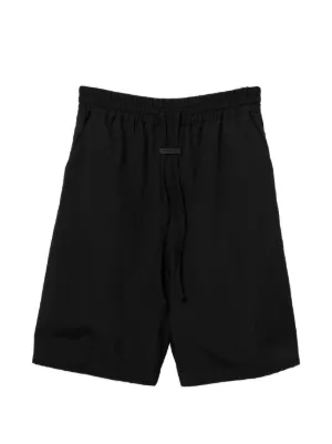 SAGE NATION Fossil Rouched Shorts | Black | FARFETCH RO
