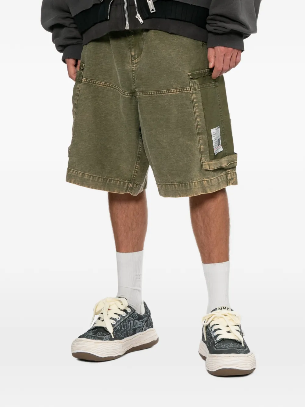 Maison MIHARA YASUHIRO Cargo shorts met zakken Groen