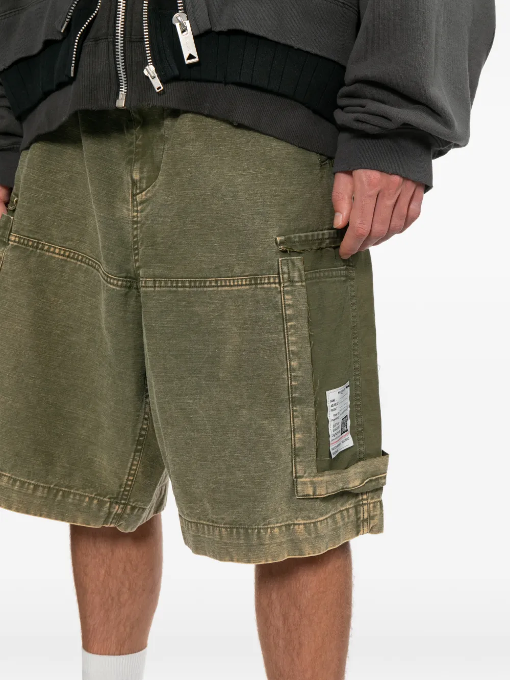 Maison MIHARA YASUHIRO Cargo shorts met zakken Groen