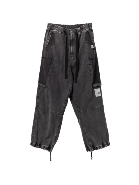 Maison MIHARA YASUHIRO pantalones anchos con cordones en la pretina