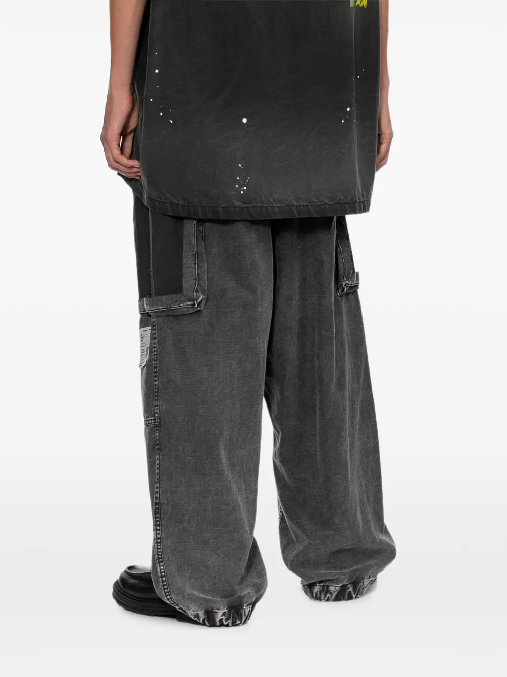 Maison MIHARA YASUHIRO Wijde broek met trekkoord Grijs