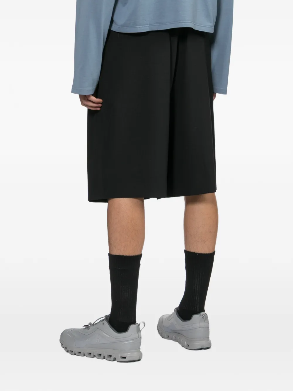 Fear Of God Geplooide shorts met trekkoord Zwart