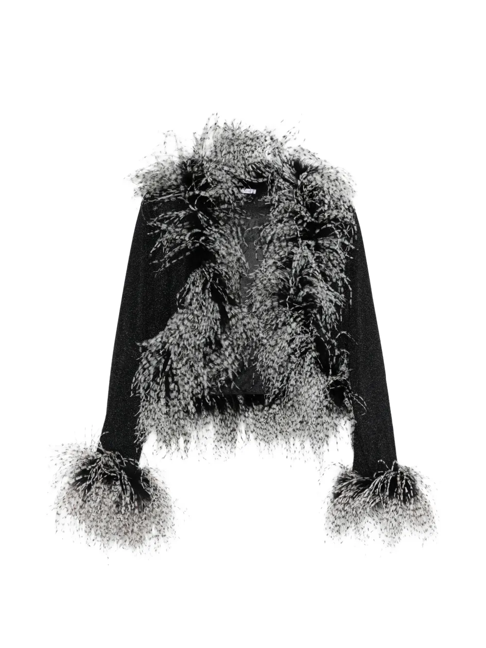 Oséree Lumiere Plumage top - Nero