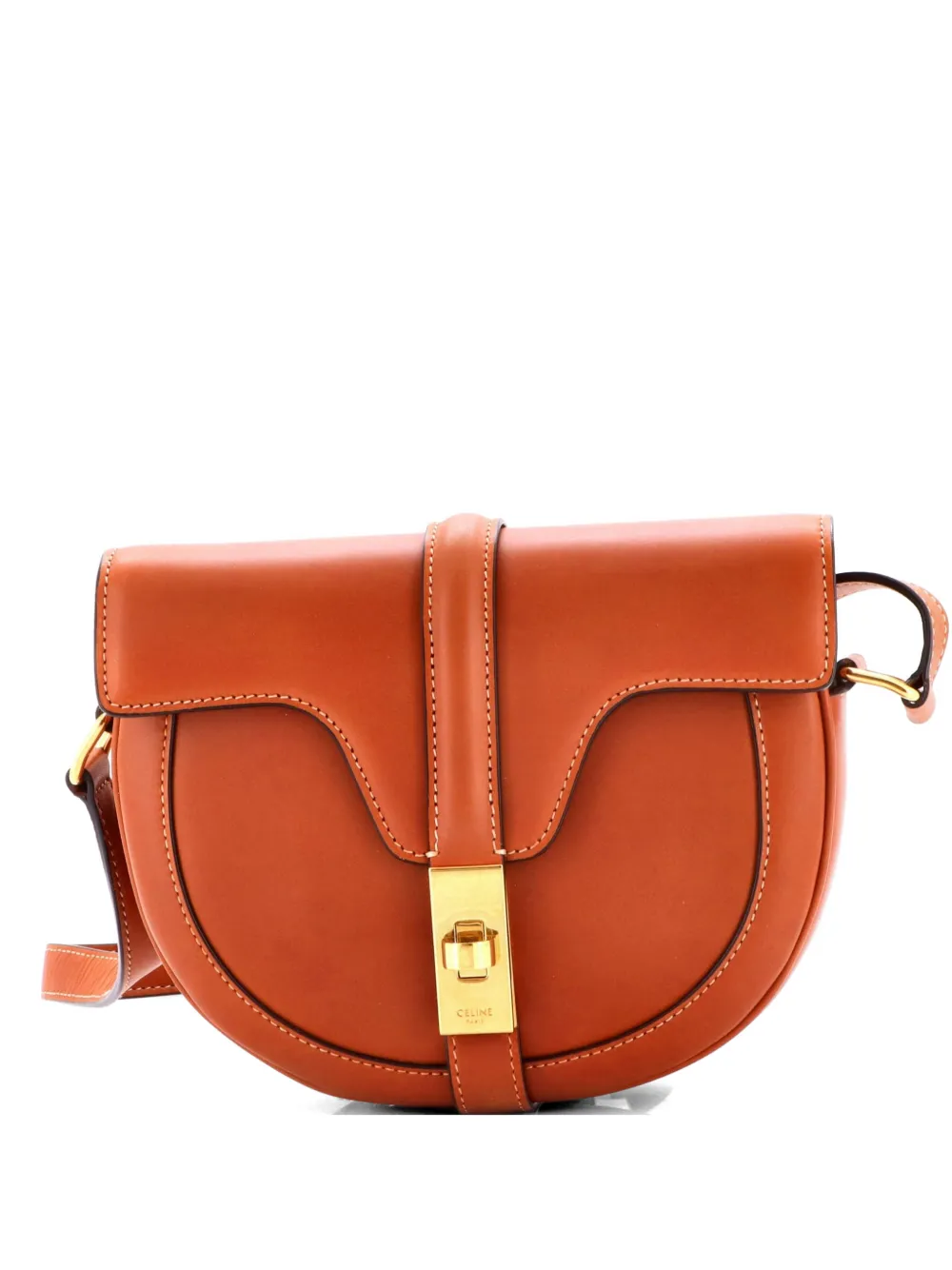 Celine Pre-Owned Besace 16 Bag Smooth Calfskin Small crossbody bag - Marrone