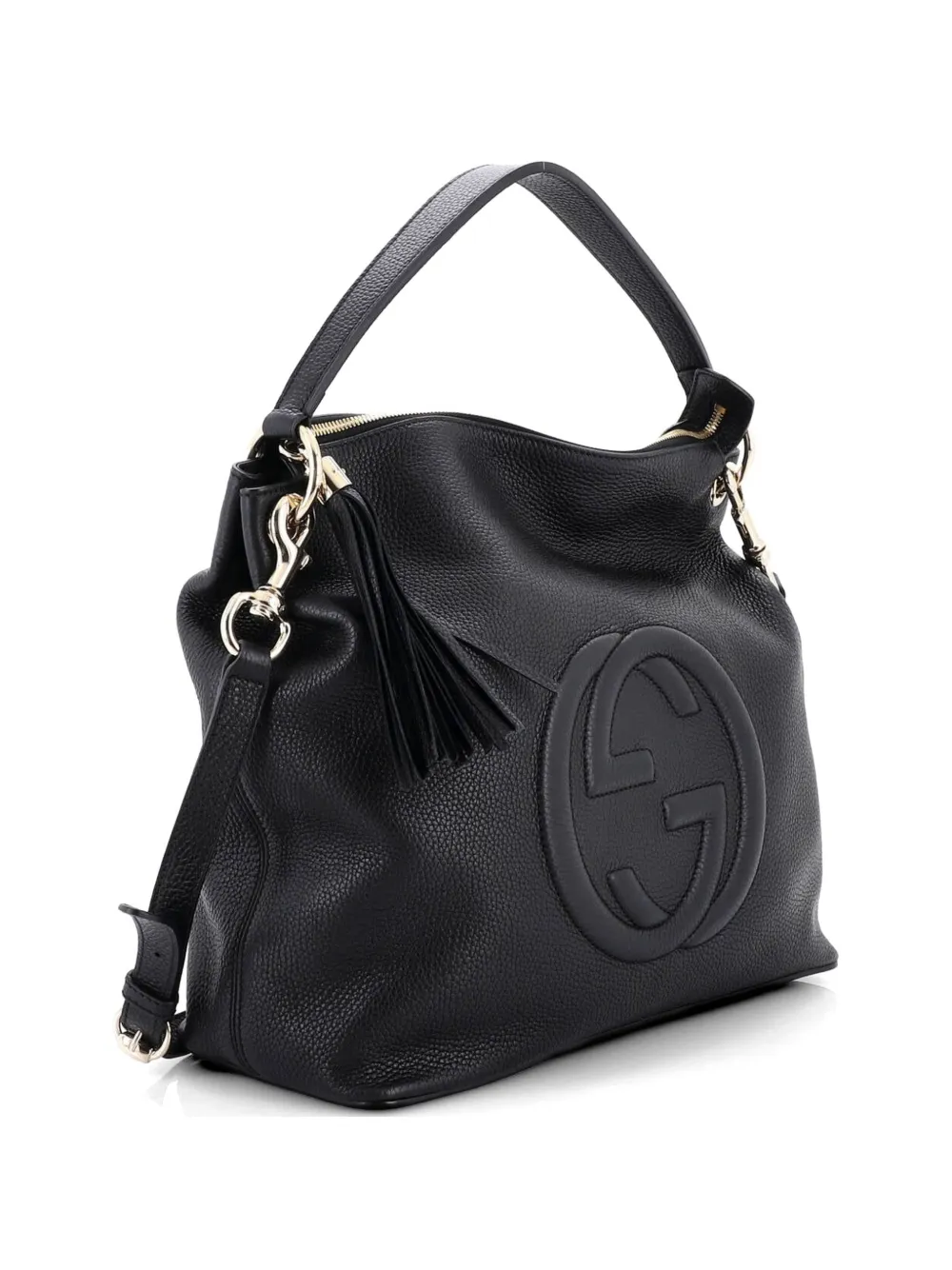 Soho Convertible Leather Large Hobo Bag