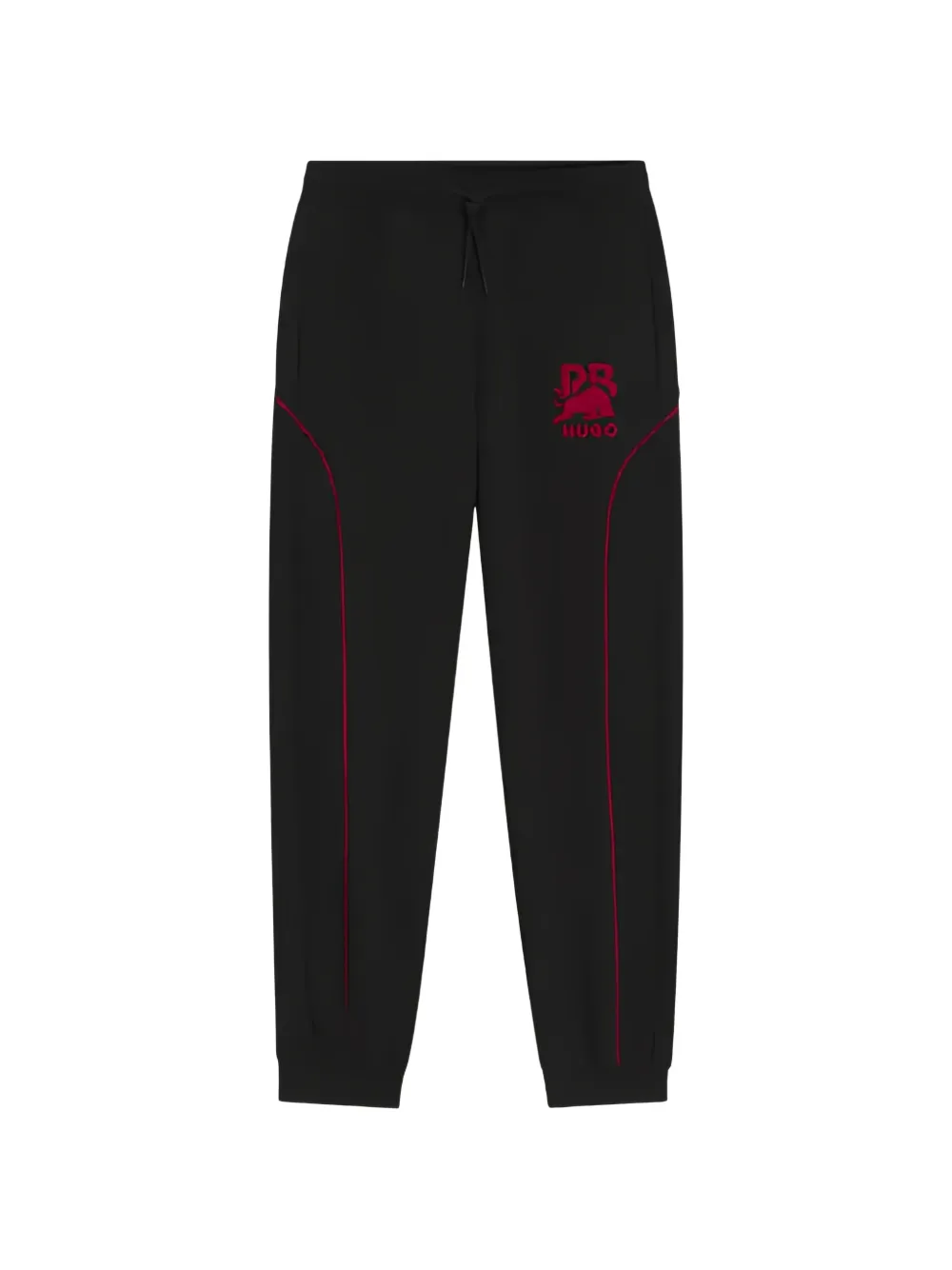 HUGO x RB logo-embroidered track pants - Nero