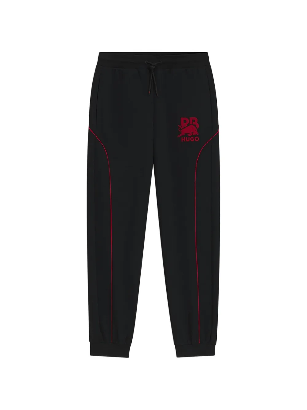 HUGO x RB logo-embroidered track pants - Nero