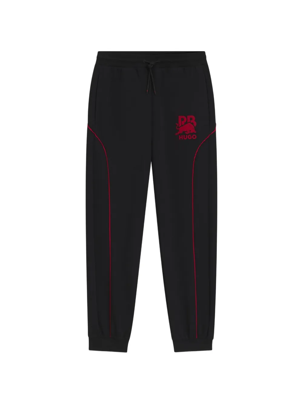 HUGO x RB logo-embroidered track pants - Nero