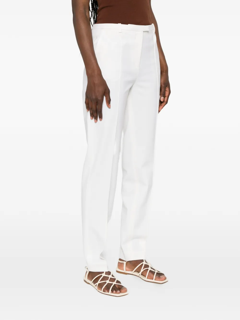 LouLou de Saison Straight plooibroek Wit