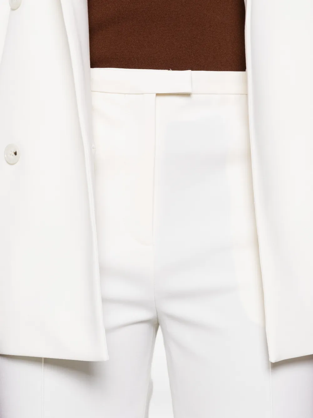 LouLou de Saison Straight plooibroek Wit