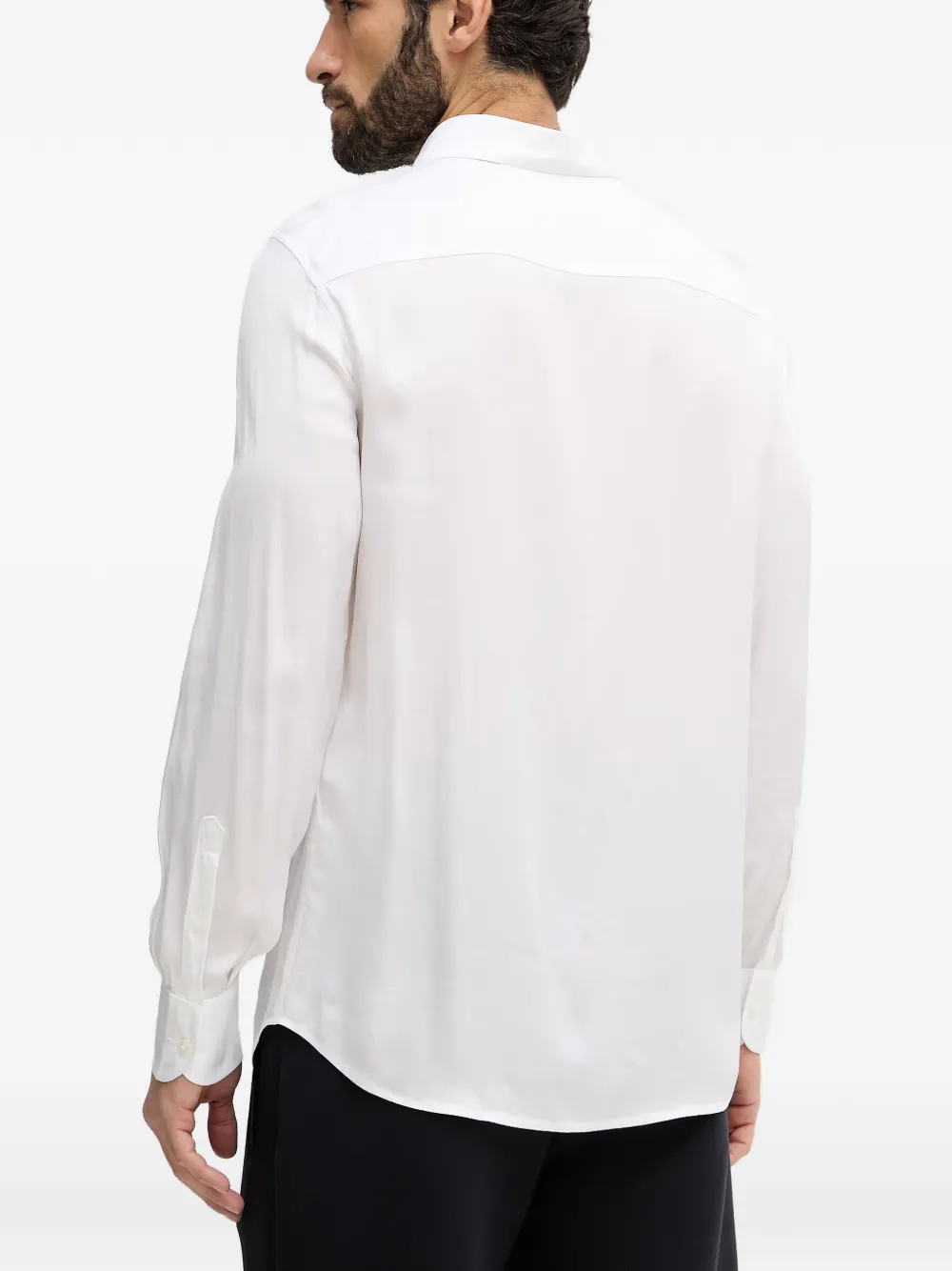 Emporio Armani Overhemd met logo Wit